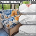 thumbnail image 6 of XYZCANDO Floral RV Dinette Cushions Washable 2 Seat Sofa Cover Universal Camper Accessories Comfortable Couch Cushion Covers for Women Sofa Slip Covers for 2 Seat Cushion Couch Yellow, 6 of 7