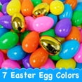 thumbnail image 4 of Huevos de Pascua ZICZLI 200 piezas de plástico rellenable, 6 dorados, 6 cm, 4 of 8
