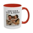 thumbnail image 2 of Valentines Custom Mug with Pictures 11oz Personalized Coffee Mug Gifts for Birthday Valentine's Day Multiple Colors Photo Mugs Personalized Text and Logo tazas personalizadas for Man Woman(Red), 2 of 7