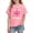 Pink K, variant on WRKEKC Boys T-Shirts Short Sleeve Round Neck Print Soft Cotton Tops with First Day of School Pattern for Kids Daily Wear 3-10 Years