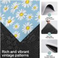 thumbnail image 3 of Light Blue Daisy Flower Pattern Kitchen Rugs Sets Of 3,Kitchen Runner Rugs Non Skid Washable,Decorative Kitchen Floor Mats for Kitchen,Sink,Laundry,17"x30"+ 17"x47" + 17"x59", 3 of 6