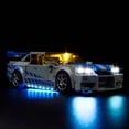 thumbnail image 4 of Kyglaring LED Light Kit Designed for Lego 2 Fast 2 Furious Nissan Skyline GT-R (R34) 76917 Race Car Adult Model Building Kit - (Not Model), 4 of 9