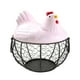 thumbnail image 1 of Teissuly Eggs Holder Basket Organizer Storage Ceramic Fruit Container Kitchen Hen Decor Teissuly WER202312136650, 1 of 4