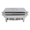 thumbnail image 1 of Ensemble de Plats à Friandises Buffet, Réchauffeurs Alimentaires Pliables pour la Conservation de la Chaleur, Ensemble de Plats à Friandises Buffet en Acier Inoxydable, Réchauffeur Buffet Multifonctionnel pour Réunion, Extérieur, Mariage, 1 of 7