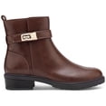 thumbnail image 2 of Giani Bernini Womens BECCAAP Faux Leather Block Heel Ankle Boots, 2 of 3