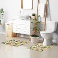 thumbnail image 6 of Yayeee Bath Rug for Bathroom Floor Non Slip Contour Fluffy Soft Absorbent Mat, 20"x24", Citrus Fruits, 6 of 7