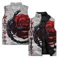 thumbnail image 2 of Nueva chaqueta sin mangas de invierno para hombre, abrigo de moda con estampado de arte abstracto en 3D, chaleco para deportes al aire libre, camping, chaqueta informal cálida para hombre, 2 of 5