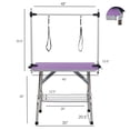 thumbnail image 3 of Miniyam 46" Folding Dog Pet Grooming Table, Weight Capacity: 300lbs, Purple, 3 of 8