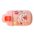 thumbnail image 2 of Linda botella de agua térmica con cuerda de paja pegatinas aleatorias taza aislante de acero inoxidable para niños para la escuela de estudiantes rosa con accesorio aleatorio 330 ml, 2 of 12