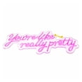 thumbnail image 7 of Pink Neon Sign - You're Like Really Pretty - 27.5x12 inch LED Wall Decor with Remote, 7 of 7