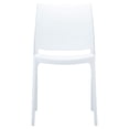 thumbnail image 2 of Luxury Commercial Living 32" White Outdoor Patio Solid Dining Chair, 2 of 8