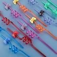 thumbnail image 2 of 24Pcs Video Game Party Favors Straws Gamer Birthday Gift Drinking Straws Reuseable Game Straws for Kids Teen Boys Girls Game on Birthday Party Goodie Bag Filler Stuffers, 2 of 7
