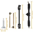 thumbnail image 7 of Trkimal 300mm Steering Wheel Tie Rod Rack Adjustable Shaft Tie Rod Kits for Go Kart ATV UTV 110cc 125cc 140cc 150cc, 7 of 7