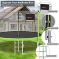 thumbnail image 5 of 14FT Recreational Trampoline with Enclosure Net and Ladder, SEGMART Outdoor Trampoline with Basketball Hoop, Backyard Trampoline, Heavy Duty Round Trampoline for Kids and Adults, 5 of 9