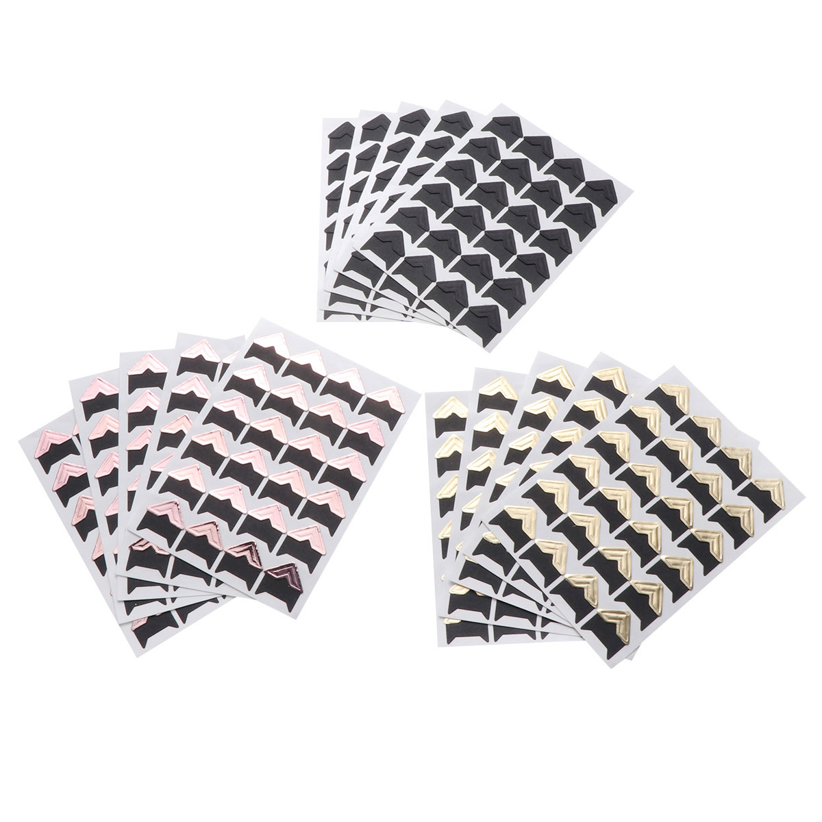 15 Sheets Photo Corners DIY Photo Album Accessories Paste Retro Multicolor Self Adhesive Photo
