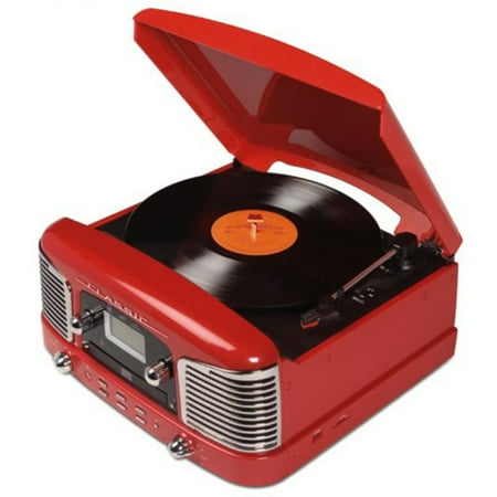 Victoria Classic Retro Turntable with CD Player and AM/FM Stereo
