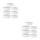 thumbnail image 2 of Bearachild Recipiente hermético para alimentos - Tapa hermética que conserva la frescura Sin BPA No tóxico Fácil de ubicar Blanco lechoso 7 Blanco lechoso 7 piezas 2Conjunto, 2 of 6