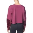thumbnail image 2 of Splendid Womens Velvet Cropped Sweatshirt Red S, 2 of 2
