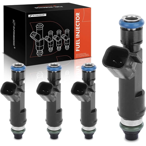 A-Premium Fuel Injectors Compatible with Chevrolet Malibu 2008-2012, Cobalt 2008-2010, HHR 2008 & Pontiac G5, G6, Solstice & Saturn Aura, Sky, Vue, 2.2L 2.4L, Set of 4, Replace# 12625029