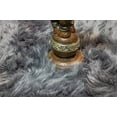 thumbnail image 3 of 6x9 Feet Gray Grey Charcoal Color Solid Plush Pile Faux Fur Rug Sheepskin Area Rug Lambskin Carpet Fuzzy Furry Modern Contemporary Decorative Designer Indoor Bedroom Living Room Office Space Studio, 3 of 4