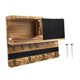 thumbnail image 3 of Organizador de llaves y correo, organizador de correo, decoración del hogar, accesorios de ahorro, madera Marrón, 3 of 9