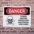thumbnail image 4 of (2 Pack) Cyanide Solution OSHA Danger Sign 14 Inch X 10 Inch Indoor / Outdoor Rust-Free Aluminum Metal Signs for Workplace, Workshop, and Construction Site, Made in the USA, 4 of 8