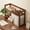 1 Set of Storage Rack, variant on Desktop Organizer Office Storage Rack Adjustable Wood Display Shelf Free Style H, Multi-Functional Mini Bookshelf for Desk Natural Stand (Coffee)