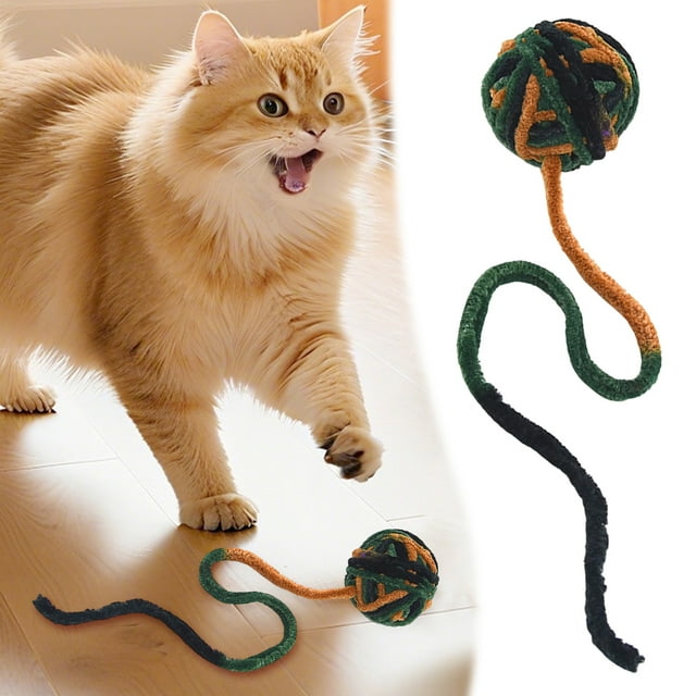 Interactive Cat Toy with Ropes and Yarn for Indoor Play Exercise Stimulation Activity Entertainment Enrichment