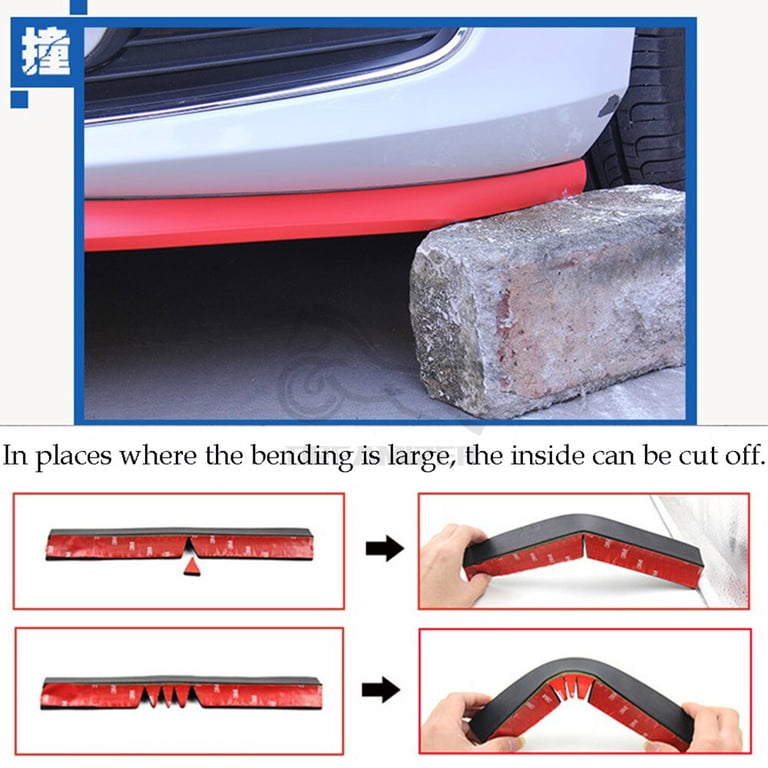 Universal 31"x9" MDA 4-Fin Rear Bumper Lip Splitter Protector Matte Black – Ikon Motorsports | Front Lip Bumper Spoiler+Rear Bumper Diffuser Guard Compatible For | リアバンパー | TTHTMVBW