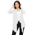 thumbnail image 5 of Made by Johnny Women's Off-Duty Open Front Cardigan XL WHITE, 5 of 6