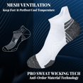 thumbnail image 3 of Tsoduce 5 Pairs Athletic Ankle Womens Socks Running Compression Socks for Women Cozy Low Cut Performance Soft Tab Socks, 3 of 6