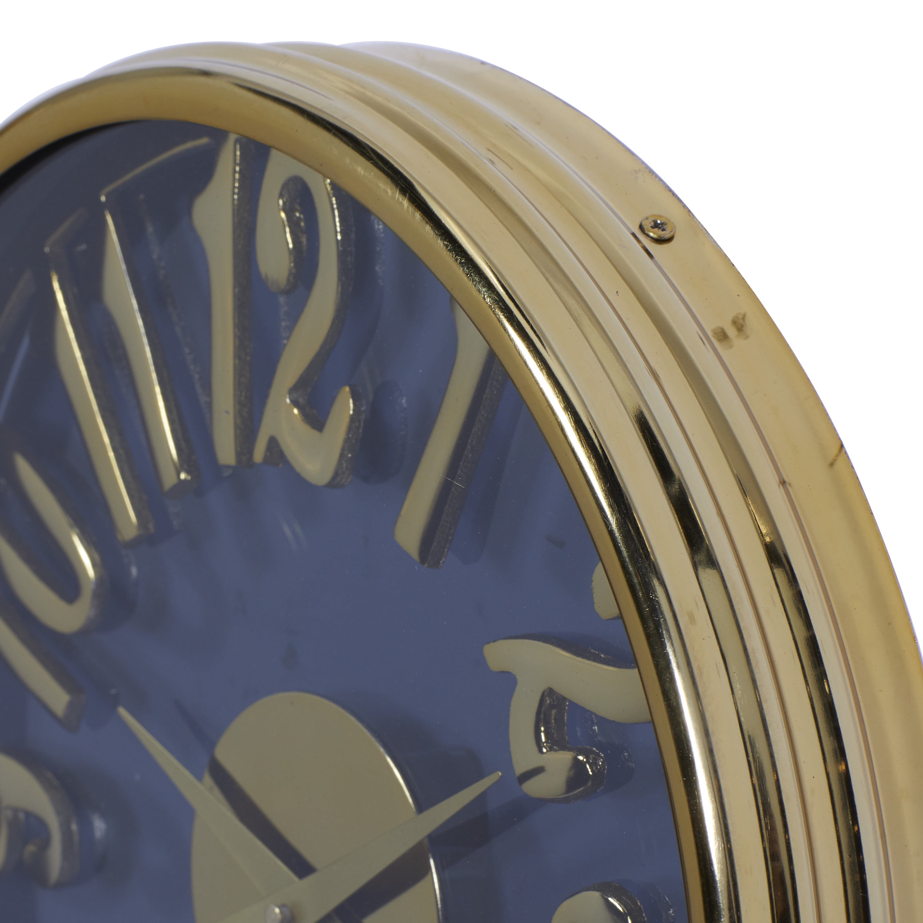 DecMode 12 In. Blue Coastal Wall Clock
