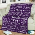 thumbnail image 6 of Vet Tech Gifts, Vet Tech Week Gifts Bulk, Veterinary Gifts for Women, Vet Tech Appreciation Gifts, Veterinary Technician Gift, Christmas Birthday Gifts for Veterinary Throw Blanket 60"X50", 6 of 6