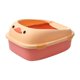 thumbnail image 1 of Bandeja de arena para mascotas, orinal para gatos, contenedor de arena para animales pequeños Rosa 46x38x22cm, 1 of 9