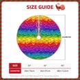 thumbnail image 2 of Sikiie Bright Rainbow Christmas Tree Skirt, Christmas Tree Decorations, Christmas Decor, Tree Mat Decoration(30-48IN)-36", 2 of 6