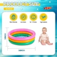 thumbnail image 2 of 10 Pieces Kids Pool 34x10 Inch Sunset Glow Pool 3 Rings Small Baby Pool Round Soft Inflatable Kids Pool Baby Toddler Baby Outdoor Garden Backyard Summ- ACGIV, 2 of 5