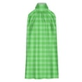 thumbnail image 3 of Uaswgudfs Casual Sleeveless Checked Sundress | Summer Dresses for Women 2025 Asymmetric Hem & Lightweight Cotton-Linen Midi Dress Green M, 3 of 4