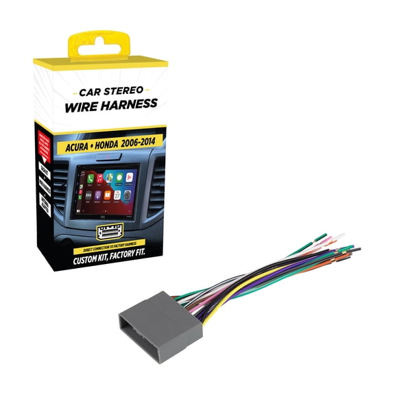 Scosche HA10B Wiring Harness for Select 2006-14 Acura and Honda
