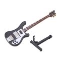 thumbnail image 1 of Fosa Black Miniature Bass Guitar Replica with Stand and Case Instrument Model Ornaments Gift, Musical Model, Miniature Instruments, 1 of 8