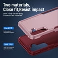 thumbnail image 4 of SaniMore for Samsung Galaxy A15 5G Case, Military Grade Drop Protection Slim Hard PC + Shock Absorption TPU Bumper Dual-Layer Shockproof Anti-Scratch Cover for Galaxy A15 5G 2024, Pink+Rose, 4 of 5