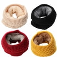 thumbnail image 3 of Women Neck Warmer Winter Snood Tube Thermal Fleece Unisex Ladies Winter Scarf-Grey, 3 of 8