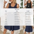 thumbnail image 4 of FRSASU Summer Dresses for Women Sleeveless Casual Floral Loose Tank Beach Sundress with Pockets Navy, 4 of 7
