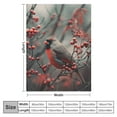 thumbnail image 4 of Orinice Northern Cardinal Blanket Gifts for Women Red Birds Berries Flannel Throw Blankets Soft Comfy Lightweight for Home Decor Couch Bed Sofa  40x50in, 4 of 6