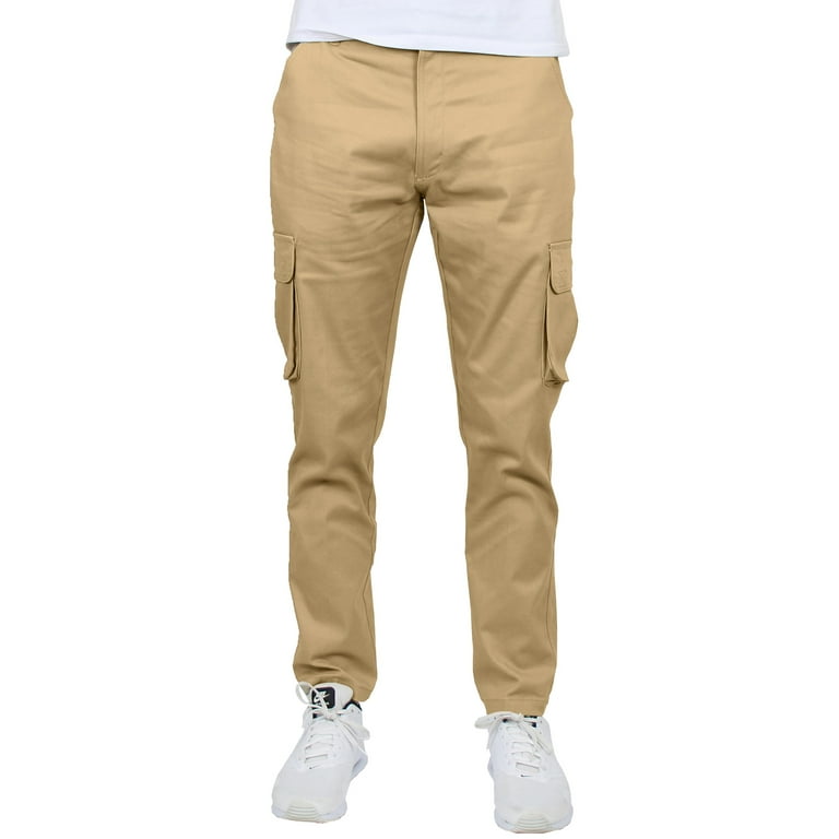 Galaxy by Harvic Men‚Äôs Cotton Flex Stretch Cargo Pants, 31-Inch