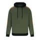 thumbnail image 3 of Sudadera con capucha para hombre, moda informal, deportiva, cuello alto, botones, patchwork, manga larga, jersey, sudadera, blusa, blusa para hombre, 3 of 5