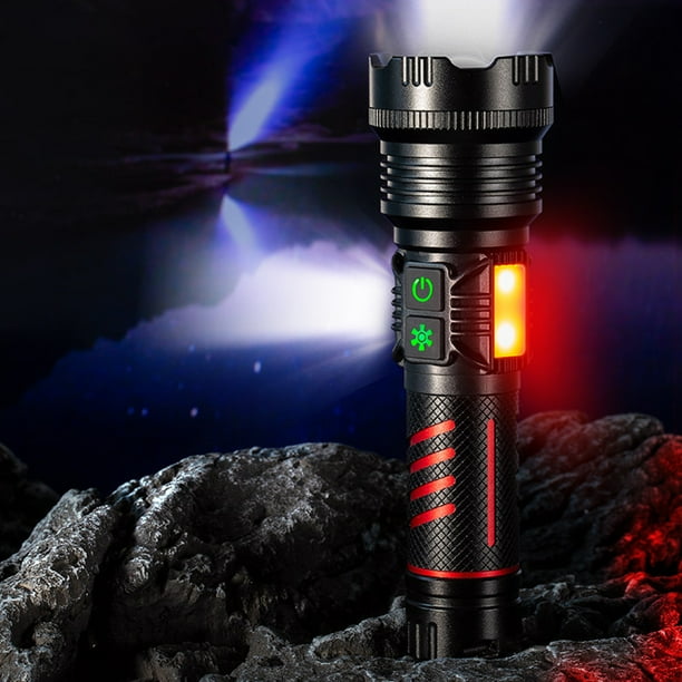 Lámpara Linterna láser Linterna potente de antorcha de pesca nocturna para acampar al aire libre