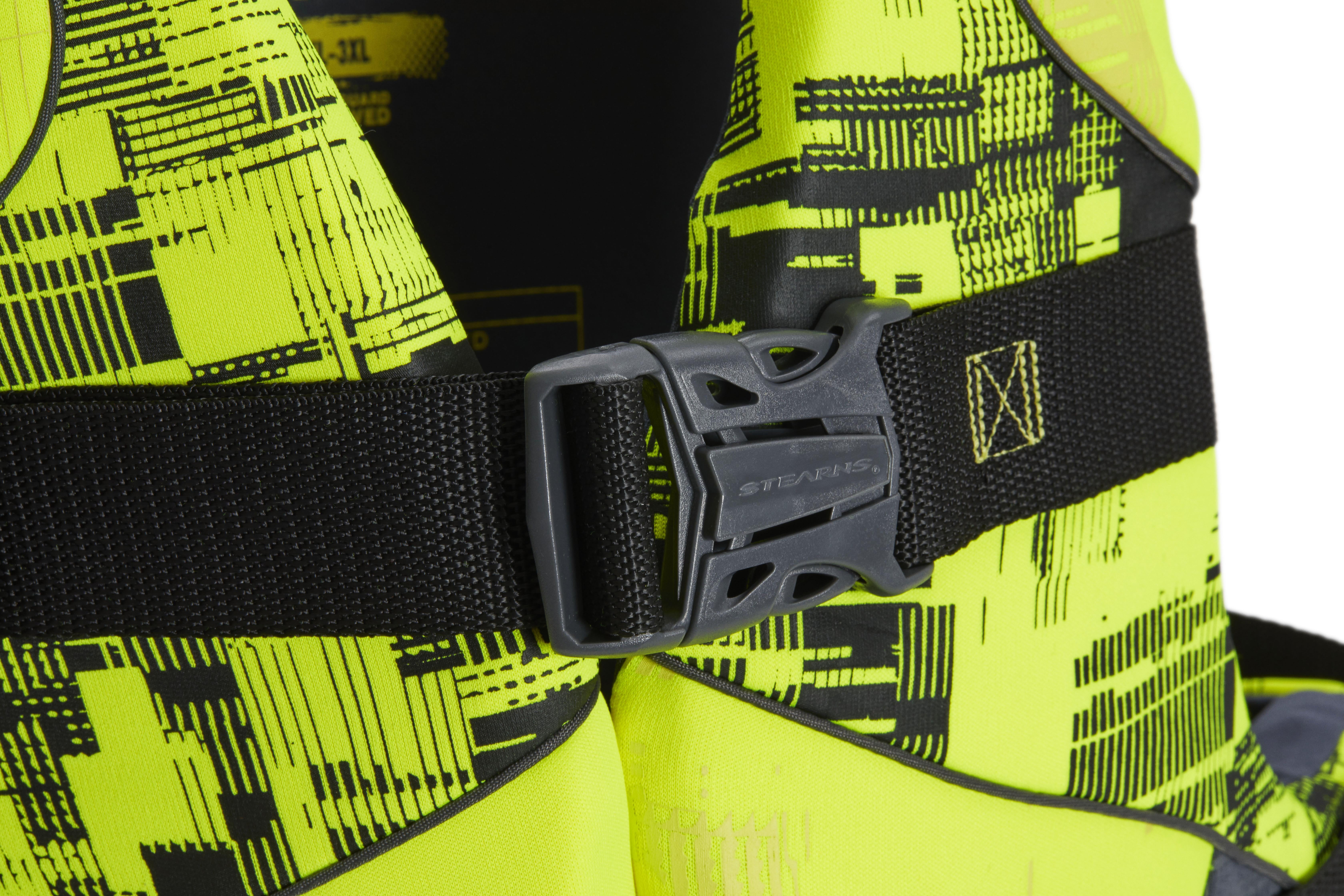 Stearns Adult Unisex Infinity Series Hydroprene Life Vest, L/XL, Yellow