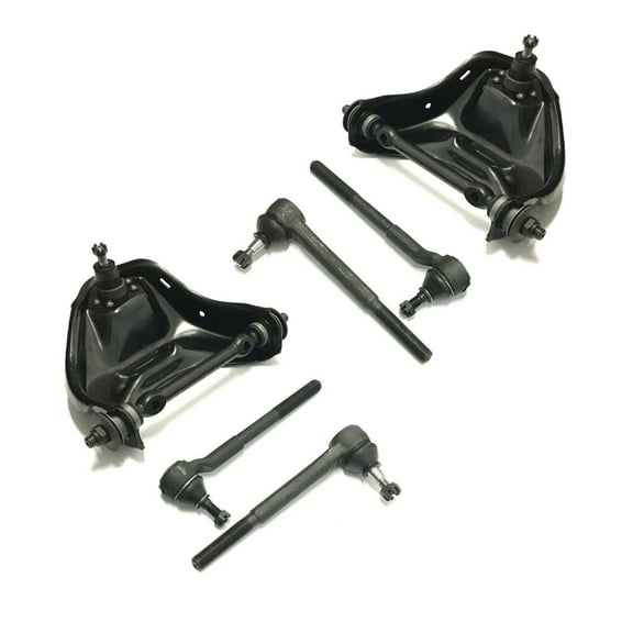 6 Pc Front Upper Control Arm and Ball Joints Tie Rod Ends Front Suspension Kit Fits select: 1982-1995 CHEVROLET S TRUCK, 1978-1987 BUICK REGAL