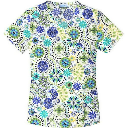 Floral Party Mock Wrap Top