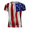 thumbnail image 4 of Eashery Mens T Shirt Loose Independence Day T Shirts Summer Beach Tops Purple 2XL, 4 of 4